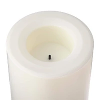 White 3" x 6" LED Outdoor Pillar Candle By Ashland®