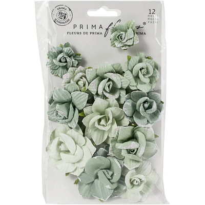 Prima® My Sweet Collection Emerald Beauty Mulberry Paper Flowers