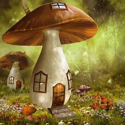 Sparkly Selections Mushroom House Diamond Painting Kit