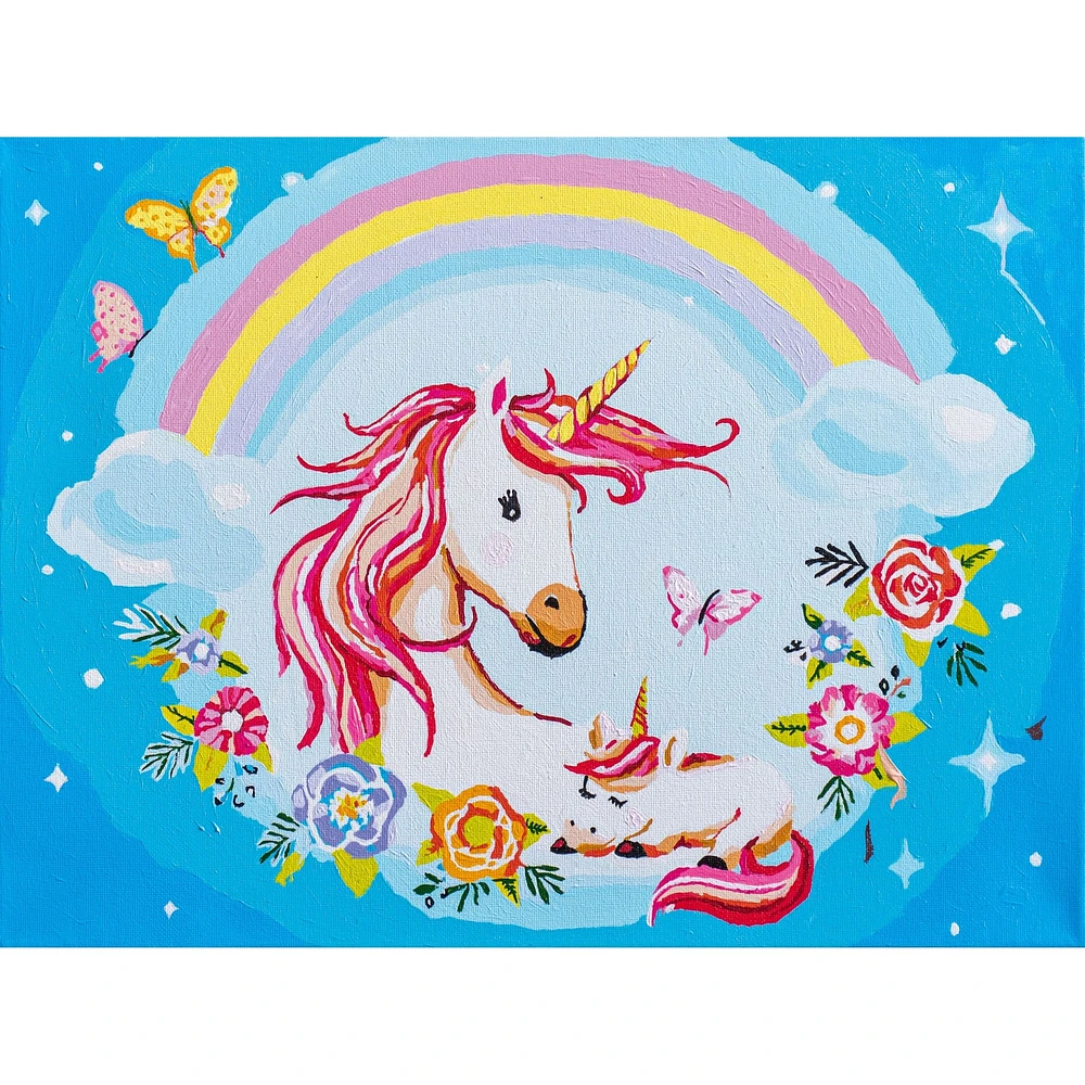 Vervaco Mother And Baby Unicorn Paint By Number Kit