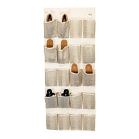 Simplify Faux Jute 20-Pocket Shoe Organizer