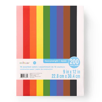 Rainbow 9" x 12" Construction Paper by Creatology