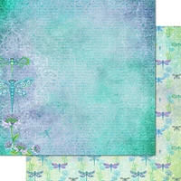 Heartfelt Creations Double-Sided Paper Pad 12" x 12" 24 ct. Decorative Dragonfly