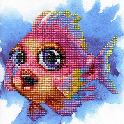 Diamond Art Beginner Flirty Fish Paint by Number Kit