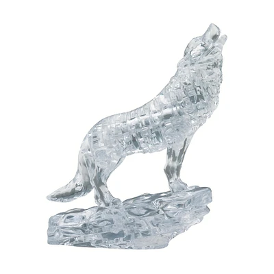 BePuzzled® Original 3D Crystal Puzzle™ Clear Wolf 38 Piece Puzzle
