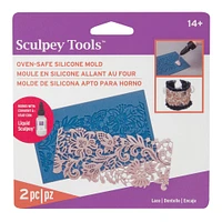 8 Pack: Sculpey Tools™ Oven-Safe Lace Silicone Mold