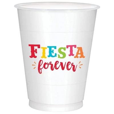 16oz. Fiesta Plastic Cups, 50ct.