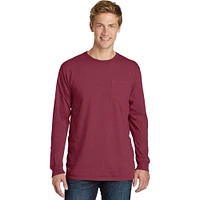Port & Company® Beach Wash® Garment-Dyed Long Sleeve Pocket T-Shirt