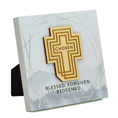 Chosen Blessed Meadow Wood Plaque