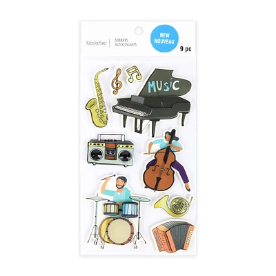 Playing Music Dimensional Stickers by Recollections™