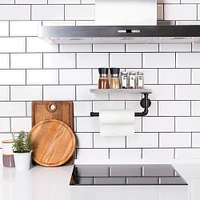 Paper Towel Holder with Shelf Industrial Pipe