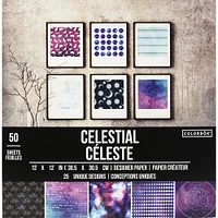 Colorbok® Celestial Designer Paper Pad, 12" x 12"