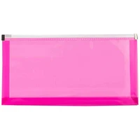 JAM Paper 5" x 10" Plastic Zip Closure Envelopes