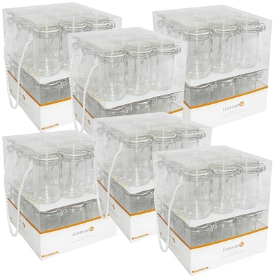 6 Packs: 18 ct. (108 total) Glass Snap-Top Favor Jars by Celebrate It™ Wedding
