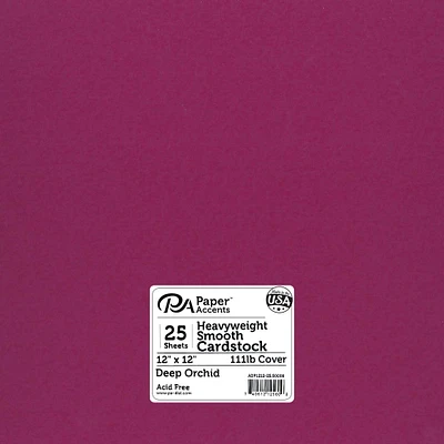 PA Paper™ Accents 12" x 12" 111lb. Smooth Cardstock, 25 Sheets