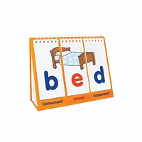 Junior Learning® Consonant-Vowel-Consonant Educational Flip Card Set