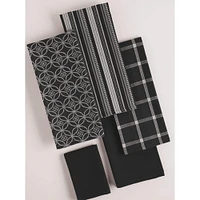 DII® Black Dishtowel & Dishcloth Set