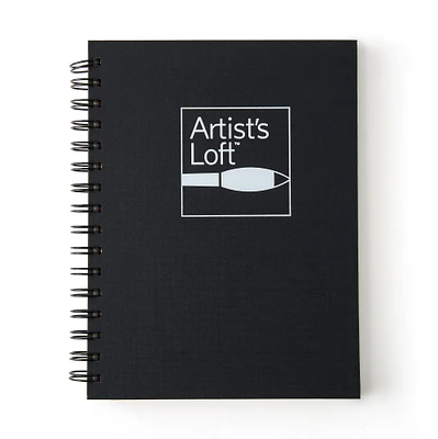 6 Pack: Black Hard Cover Sketchbook by Artist's Loft™, 5.5" x 8.5"