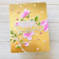 Pinkfresh Studio Folk Floral Stem Hot Foil Plate