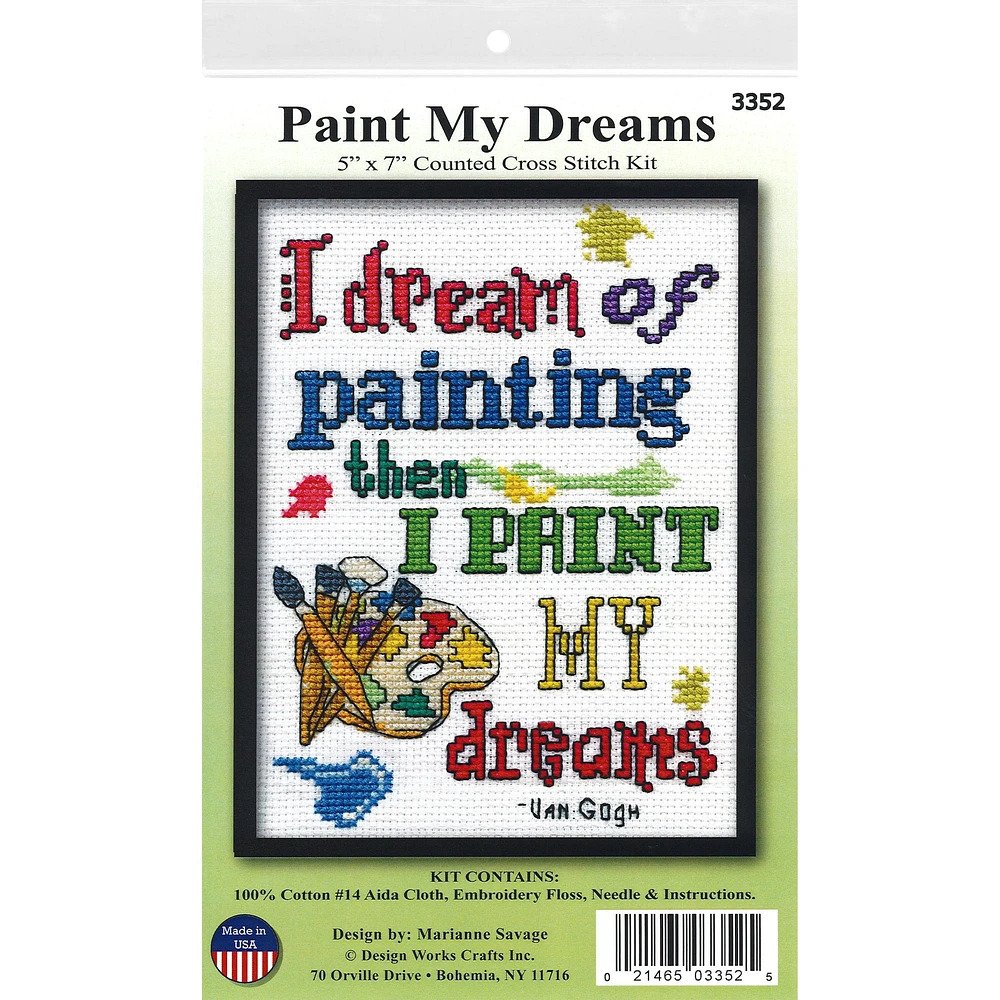 Design Works™ Paint My Dreams Cross Stitch Kit
