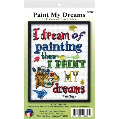 Design Works™ Paint My Dreams Cross Stitch Kit
