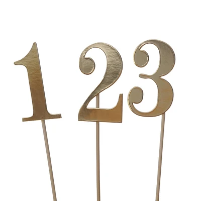 1-12 Gold Table Numbers by Celebrate It™