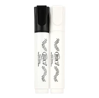 Black & White Poster Chisel Tip Markers by B2C™