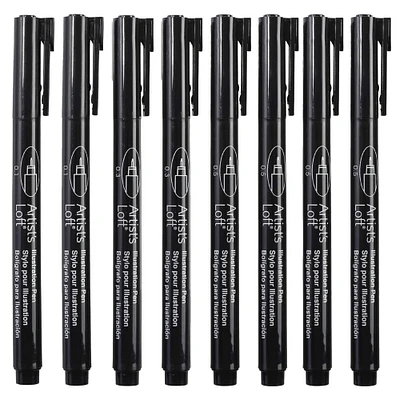 Black Illustration Pens By Artist's Loft™