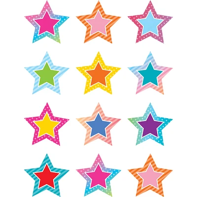 Teacher Created Resources Colorful Vibes Stars Mini Accents, 6 packs of 36