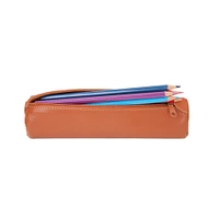 Global Art Classic Tan Leather Pencil Case