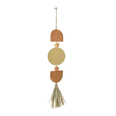 Terracotta & Metal Wall Hanging