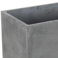 CosmoLiving by Cosmopolitan Dark Gray Fiberclay Contemporary Planter Set