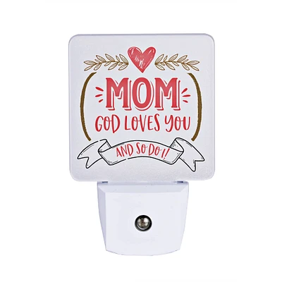 Let Your Light Shine Mom God Loves You Night Light