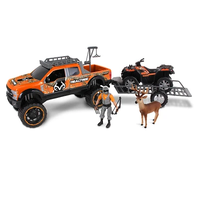 NKOK RealTree® Ford Super Duty® F250® 1:18 Scale 10 Piece Buck Hunting Playset