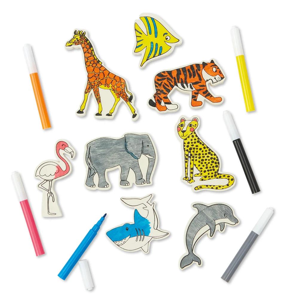 Animal Color Your Way Wood Play Kit by Creatology™