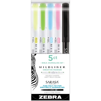Zebra Mildliner™ Double Ended Highlighters & Fine Liner Set