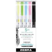 Zebra Mildliner™ Double Ended Highlighters & Fine Liner Set