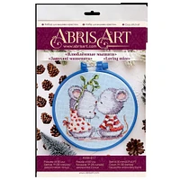 Abris Art Fallen in Love Mice Cross Stitch Kit