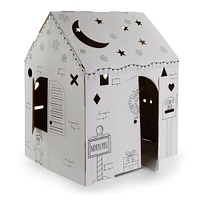 Easy Playhouse Holiday Cottage Cardboard Playhouse