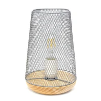 Simple Designs 9" Wired Mesh Uplight Table Lamp