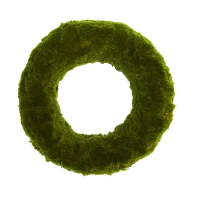 18" Green Moss Wreath