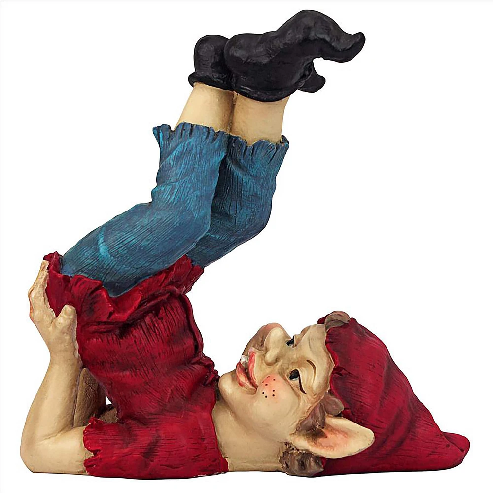 Design Toscano 9.5" Spazz the Eccentric Elf Garden Gnome Statue