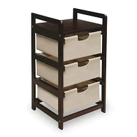 Badger Basket 3 Bin Hamper/Storage Unit