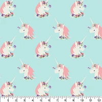 Sky Blue Unicorn Flannel