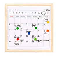 Kikkerland Mini Monthly Magnetic Dry Erase Calendar Set