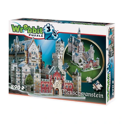Wrebbit 3D Puzzle™ Neuschwanstein Castle 890 Piece Puzzle