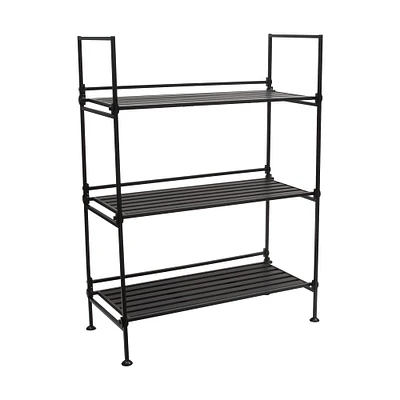 Organize It All Espresso 3 Tier Shelf