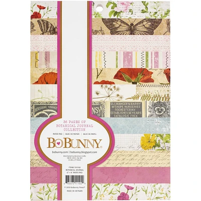BoBunny® Botanical Journal Paper Pad, 6" x 8"