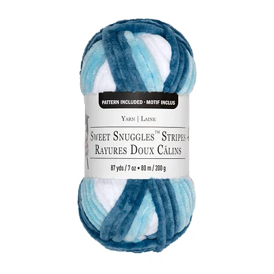 Sweet Snuggles™ Stripes Yarn by Loops & Threads
