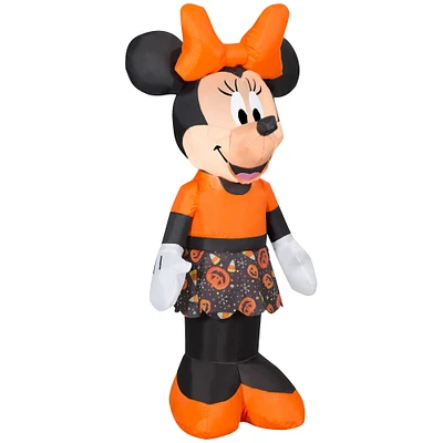 3.5ft. Airblown® Inflatable Halloween Minnie with Candy Toss Skirt